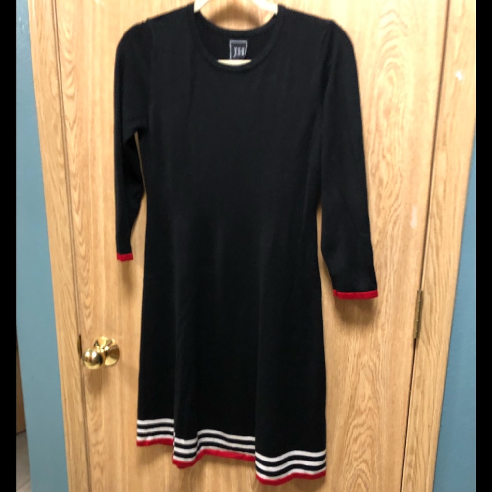 JH Black/Red/White dress small